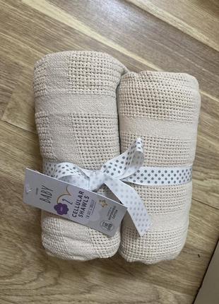 Новые одеяла вязаные весна лето george 70*90