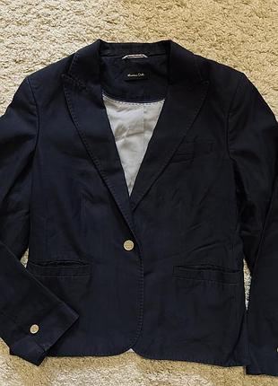 Пиджак, жакет massimo dutti оригинал бренд cotton, полиэстер, размер указан 42/32, на размер s,m