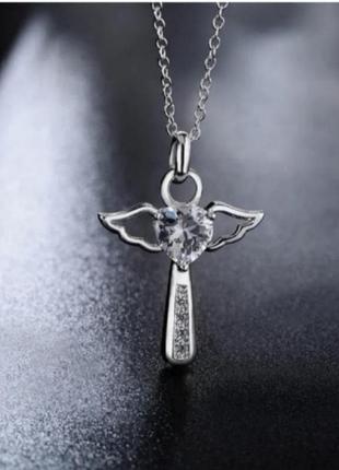 Цепочка чокер серебро кулон крестик серебро-большой ассортимент-кольца, браслеты, ожерелья