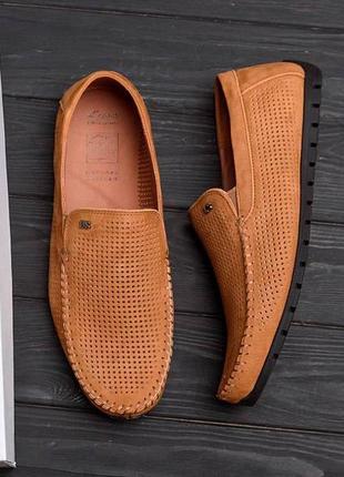 Чоловічі літні шкіряні кеди мокасини високої якості весна літо