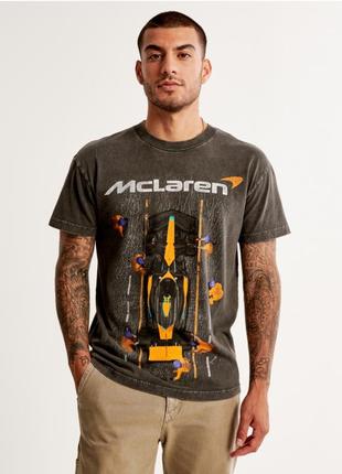 Футболка abercrombie mclaren graphic tee2 фото