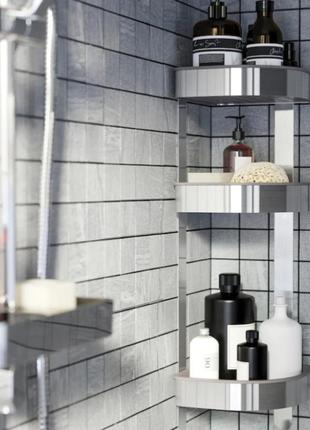 Угловая полка для ванной комнаты brogrund ikea2 фото