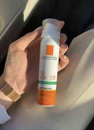 Солнцезащитный легкий спрей-мист для кожи лица, высокая степень защиты spf 50