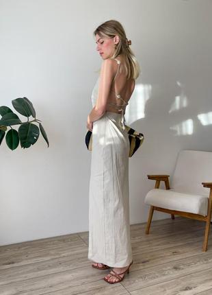 Платье с открытой спиной zara