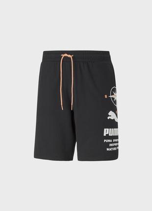 Шорти puma nature camp graphic men's shorts5 фото