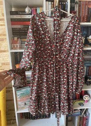 Супер сукня на запах з довгими рукавами від shein