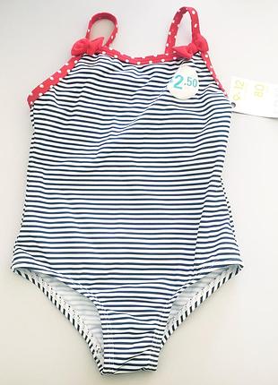 Primark закрытый слитный купальник девочке 9-12м 74-80см новый