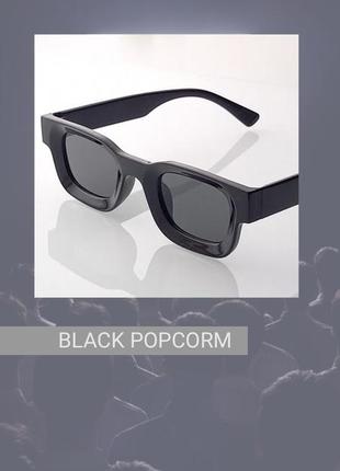 Сонцезахисні uv400 о_окуляри "black popcorm". vintage, нdr, unisex, глянсові чорні лінзи та оправа, імідж, стиль, фасон.
🔎 #о_окуляри #о_очки