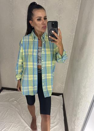 Сорочка, яскрава сорочка, сорочка oversize, подовжена сорочка3 фото