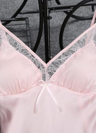 Комплект шовковий пеньюар і нічна сорочка