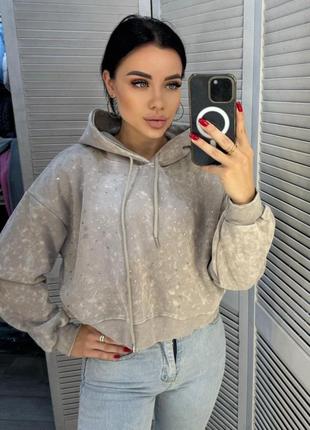 Худи, кофта с камнями