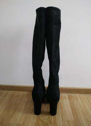 Замшевые сапоги