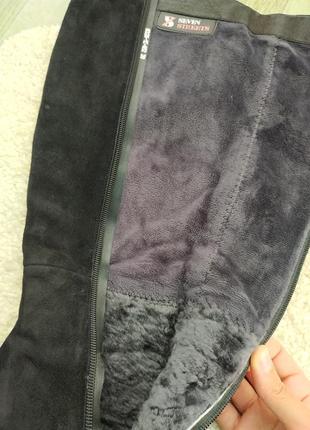 Замшевые сапоги