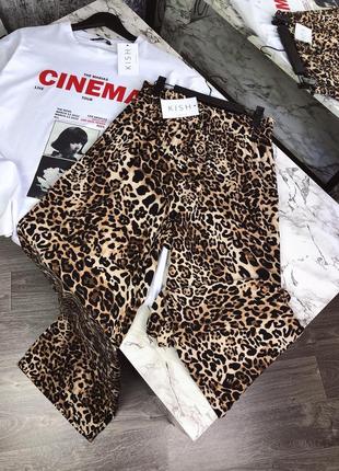 Трендові широкі брюки палаццо лео; штаны палацо леопард 🐆