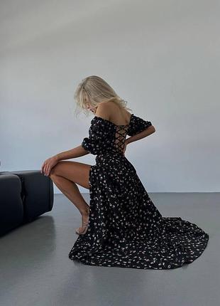 Сукня максі довга 🌸 принт