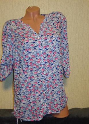 Блуза, рожево-блакитне забарвлення1 фото