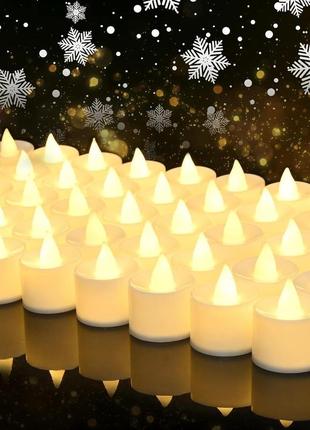 Сток светодиодные чайные свечи 50шт світлодіодні свічки, електричні, 50 шт