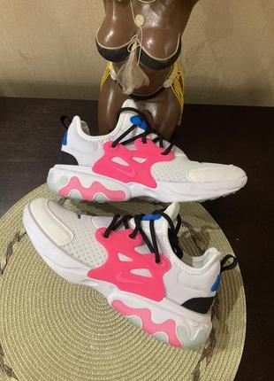 Nike react presto (gs) ‘white hyper pink’2 фото