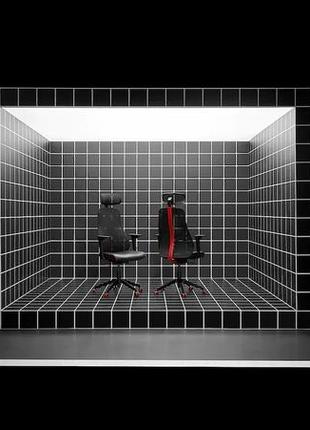 Ikea matchspel  игровое / офисное кресло, bomstad black (805.076.08)10 фото