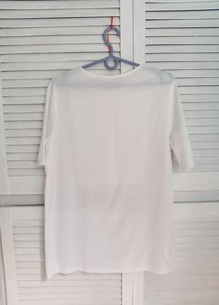 Удлиненная белая футболка размер м cos оригинал6 фото