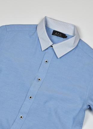 Сорочка теніска a.p.c. ( apc a p c ) розмір xs // рубашка блуза топ бавовна короткий рукав