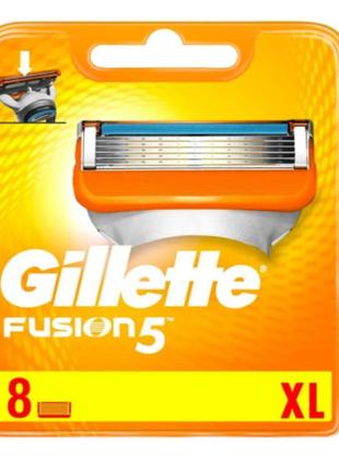 Лезвия кассеты картриджи gillette fusion 8шт  жилет фьюжн 8шт