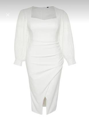 Сукня біла батал