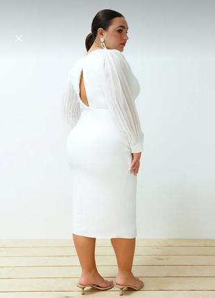 Сукня біла батал