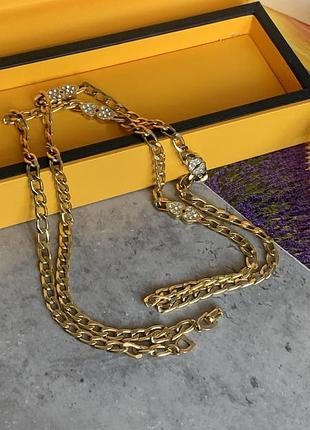 Винтажная цепочка, колье christian dior.