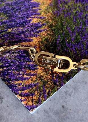 Винтажная цепочка, колье christian dior.