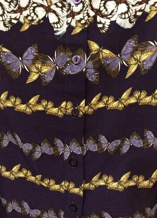 Дуже красива та стильна брендова блузка в метеликах 19.3 фото