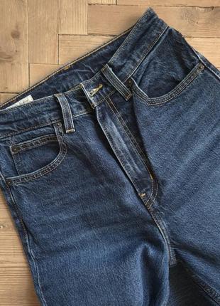 Сині кльошні джинси кльош levi's premium 70's high flare висока посадка талія кльошні джинси levi's6 фото