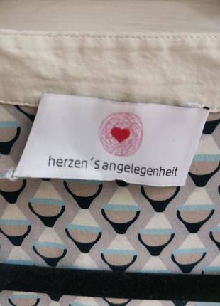 Шелковая блуза размер s-м herzen's angelegenheit оригинал2 фото