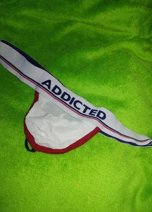 Чоловічі труси стрінги з анатомічною кишенькою addicted