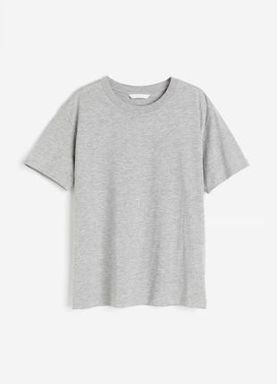 Новая хлопковая базовая футболка h&m