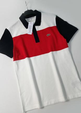 Lacoste чоловіча брендова футболка поло оригінал1 фото