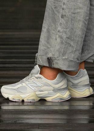 Женские кроссовки new balance 9060 grey lilac