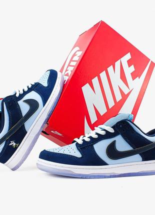 Мужские кроссовки nike sb dunk pro x why so sad'the predatory bird'6 фото