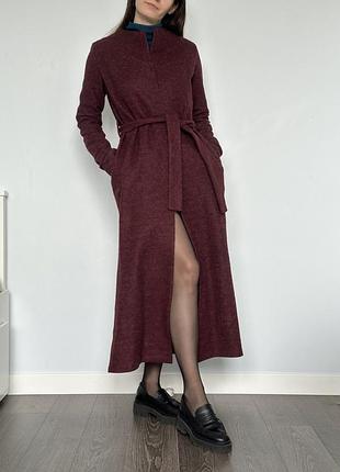 Пальто бордове cape