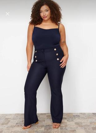 Штаны деловые / классистичные клеш батал