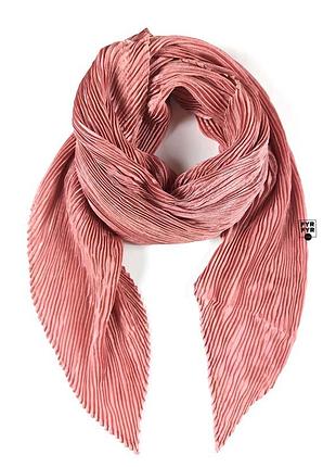 Платок шелковый гофрированный однотонный розовый новый качественный