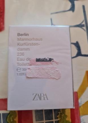 Zara berlino edt 30 ml рарите чоловіча туалетна вода3 фото