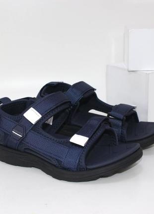 Підліткові босоніжки для хлопця, спортивні босоніжки підліткові, сандали подростковые, спортивные босоножки синие