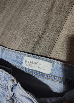 Чоловічі джинси / denim co / штани / світло-сині джинси / чоловічий одяг /3 фото