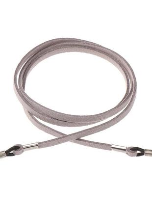 Шнурок шнур веревка для очков экокожа 70 см серый