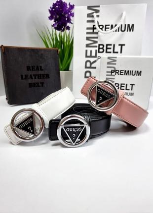 Ремень женский кожаный guess10 фото