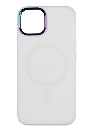 Чехол tpu foggy with magsafe apple iphone 13 white