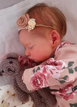 23) кукла реборн младенец принцесса sindi высококачественный винил 48см.