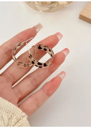 Акрилові сережки-кільця