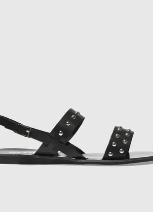 Шкіряні босоніжки schuh 38 р. сандалі, натуральна шкіра, минімалістичні базові3 фото